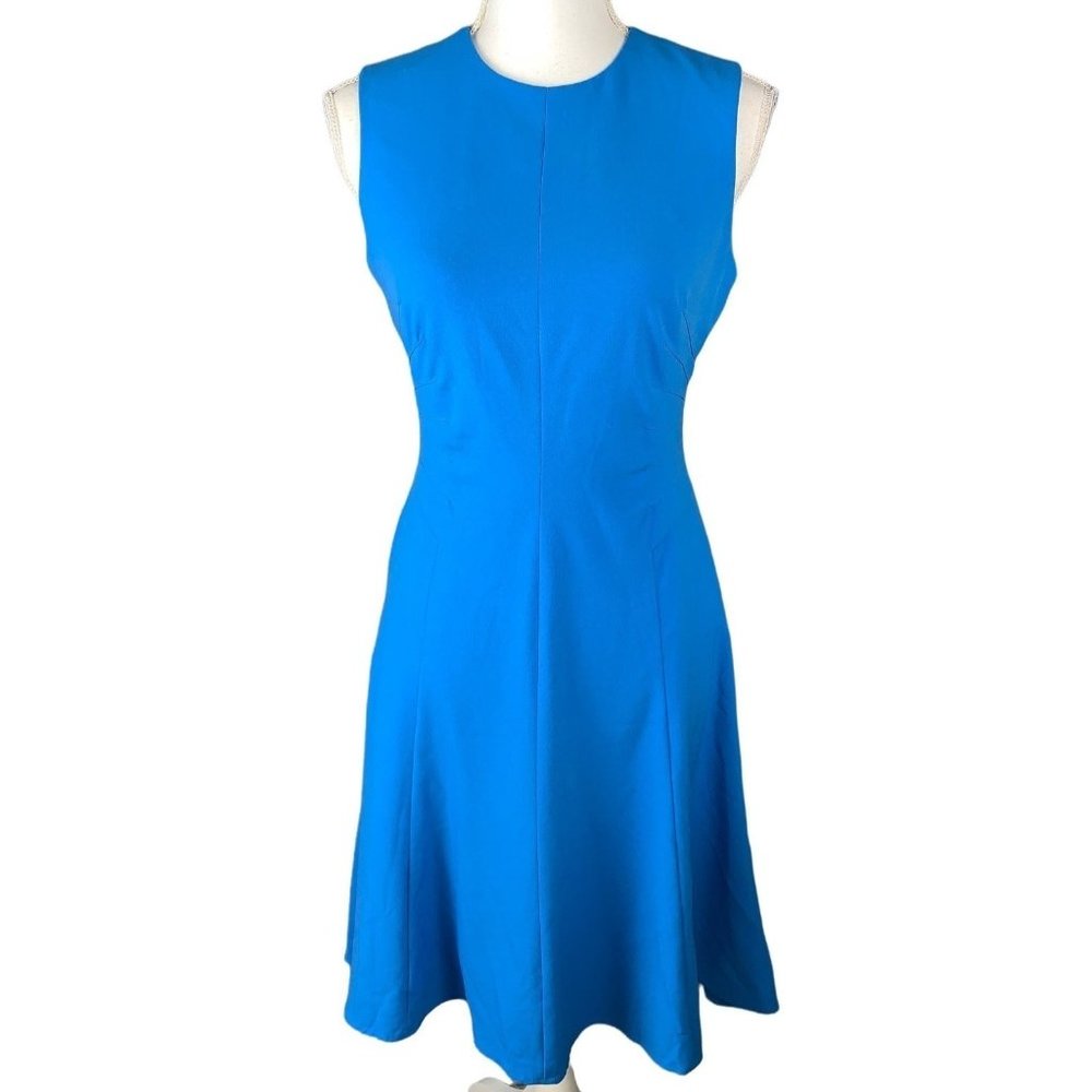 Calvin Klein Fit and Flare Sleeveless Turquoise dress